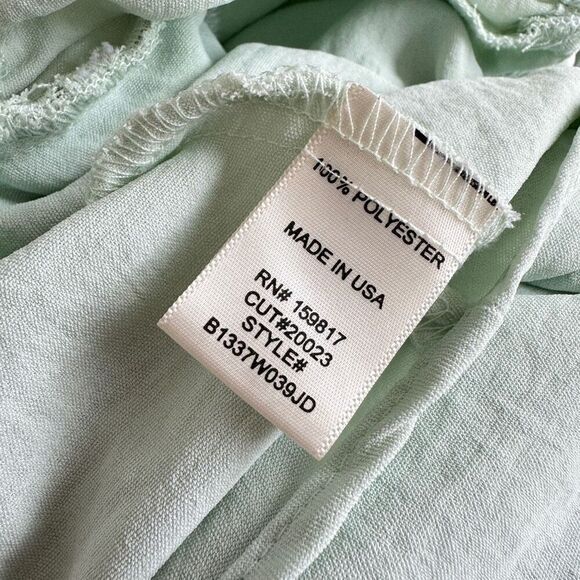 Altar'd State Women's Green Tie Back Waist Ruffled Chest Sleeveless Top Small - Picture 9 of 10